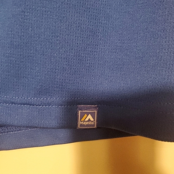 Kansas City Royals Majestic Blue and White Baseball Polyester Jersey Size Large - Picture 3 of 8